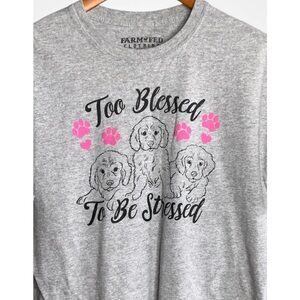 Gray Puppies Graphic Print Tee Women’s XL